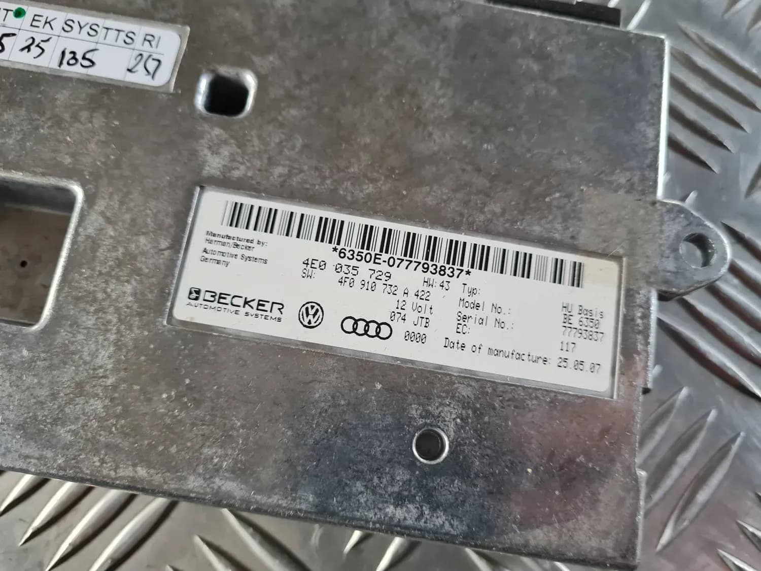 Multimedia-Schalter AUDI A6 2008 - foto 3