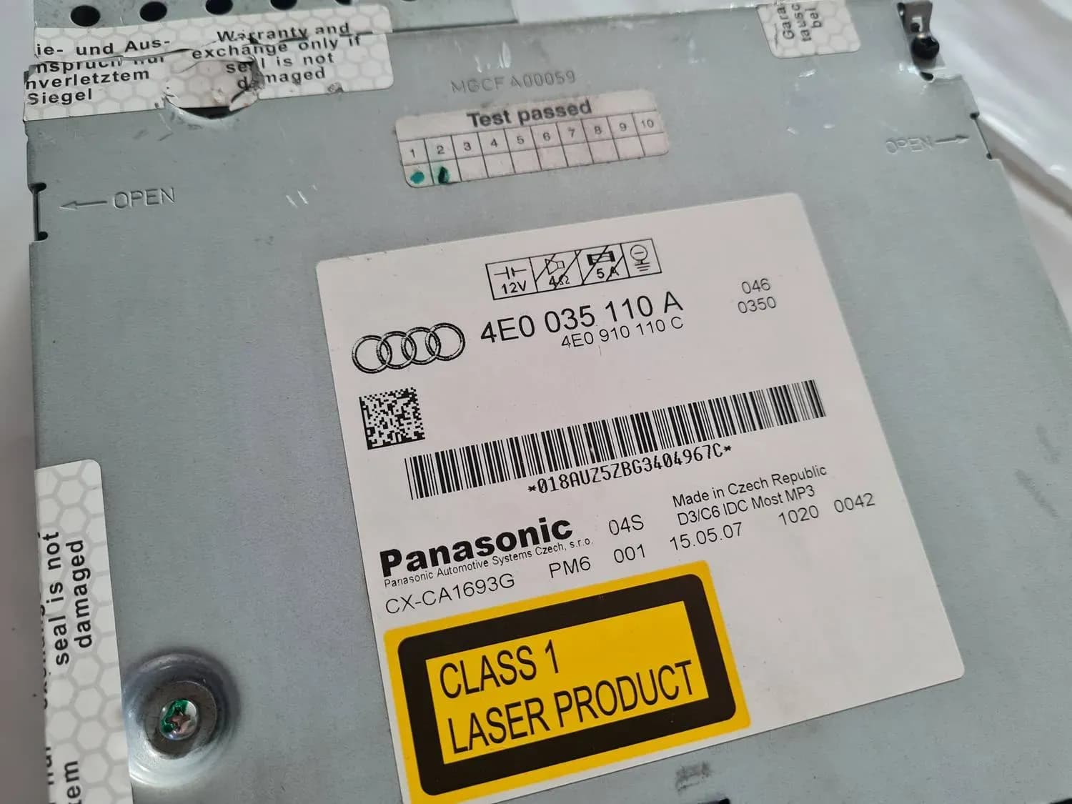 CD/DVD/Navigationsgerät AUDI A6 2008 - foto 5
